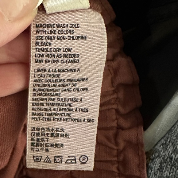 Free People Pants Womens XS Ready To Run Cinch Waist Baggy Brandy Pink - Picture 8 of 9